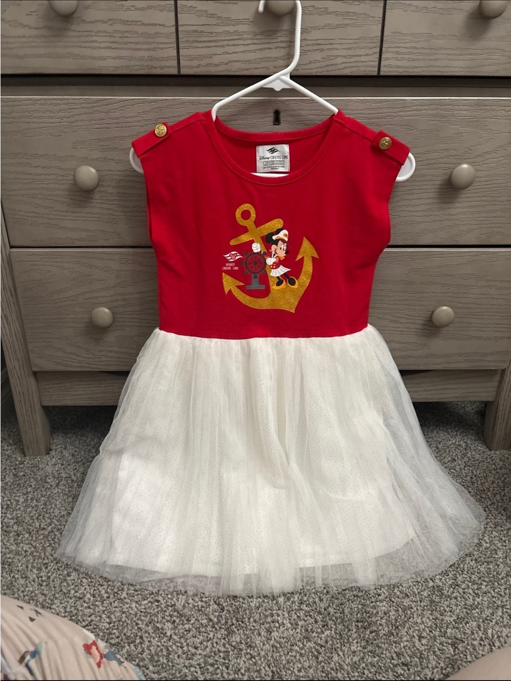 Disney cruise line - captain minnie dress. Girls large 8-10